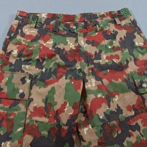 Swiss Military Cargo Pants Mens 35x31 Alpenflage TAZ 83 Camo Field Trousers